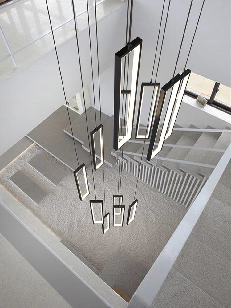 Lustres minimalistes pour escaliers