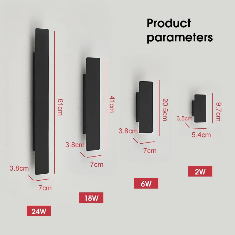 Lampes murales extérieures LED