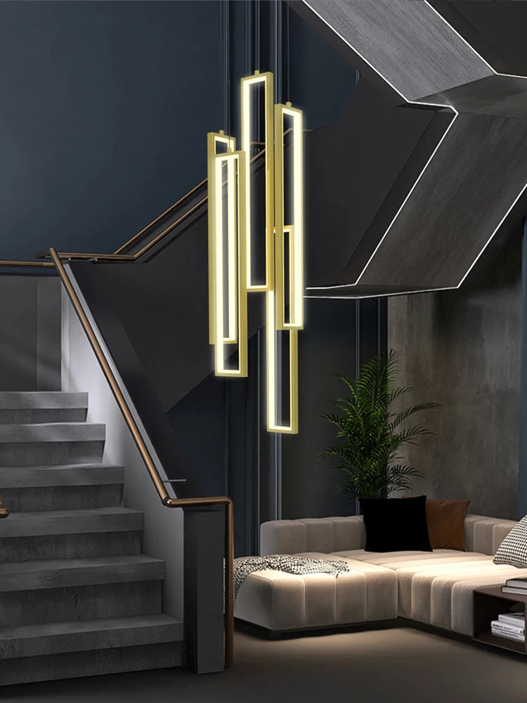 Lustres minimalistes pour escaliers